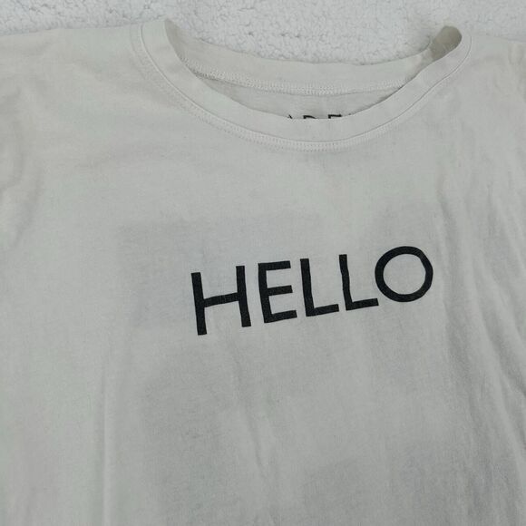 Adele “Hello” 2016 Tour T-Shirt Women’s Medium STAIN 25 Black & White Tee - Picture 3 of 9